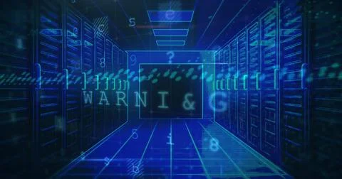 Image of data processing by computer servers 스톡 사진