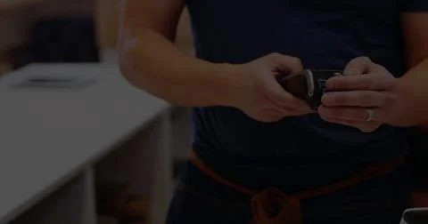 Image of data processing with graph over diverse people paying with smartwatch Illustrazione stock