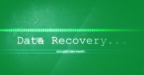 Image of data processing on green background Stock Photos