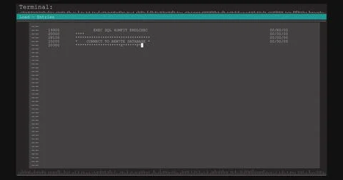 Image of data processing on grey and blue computer screen Stock Illustration