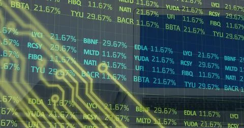 Image of data processing over binary coding 스톡 일러스트