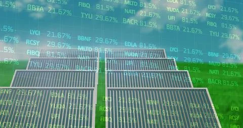 Image of data processing over binary coding Illustrazione stock