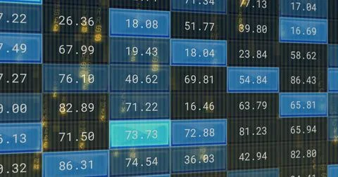Image of data processing over binary coding Illustrazione stock
