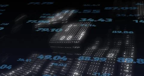 Image of data processing over binary coding イラスト素材