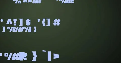 Image of data processing over black background Stock Illustration