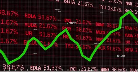 Image of data processing over black background Stockillustratie