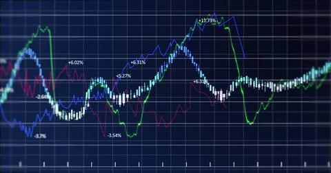 Image of data processing over black background イラスト素材