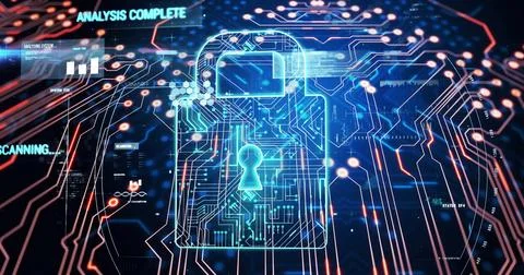 Image of data processing over black background Stock Photos