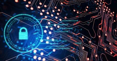 Image of data processing over black background 写真素材