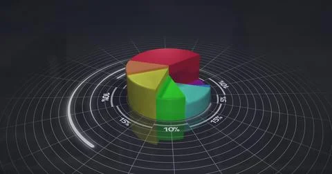 Image of data processing over black background Stock Photos