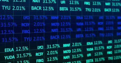 Image of data processing over black background Stock Photos
