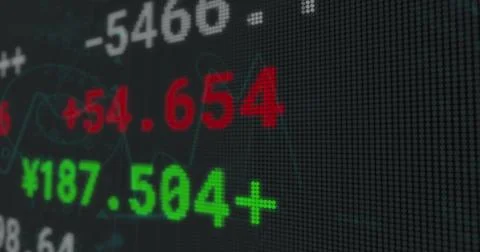 Image of data processing over black background Foto stock