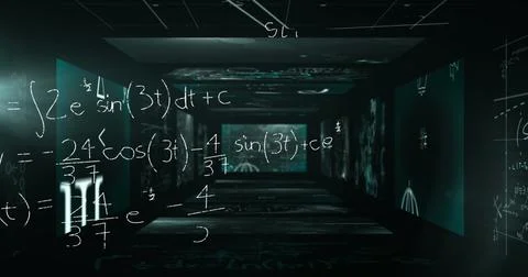 Image of data processing over black background 스톡 사진