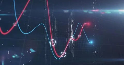 Image of data processing over black background Stock Photos