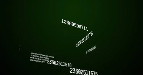 Image of data processing over black background Foto stock