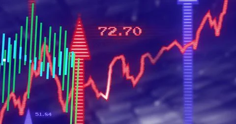 Image of data processing over blue background イラスト素材