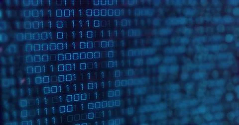 Image of data processing over blue background Stock Photos
