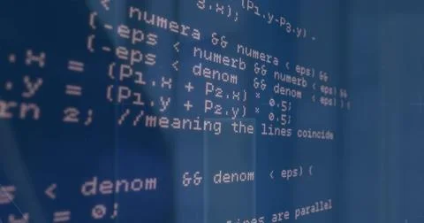 Image of data processing over blue background Stock Photos