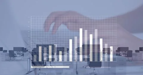 Image of data processing over cardboard view of cityscape and technology ba.. 写真素材