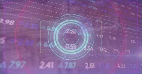 Image of data processing over caucasian male workers in workshop Stock Photos