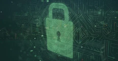 Image of data processing over cityscape Stock Photos