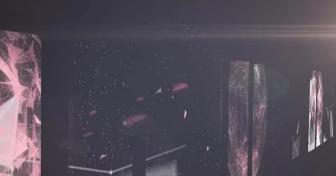 Image of data processing over computer servers Stock Illustration