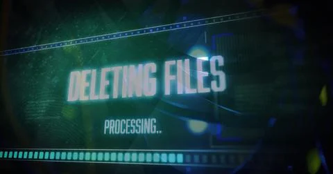 Image of data processing over computer server cables Illustrazione stock