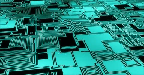 Image of data processing over computer circuit board Stock Photos