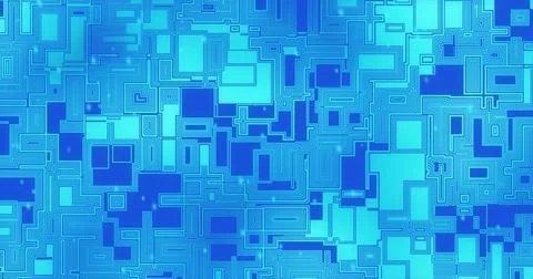 Image of data processing over computer circuit board Stock Photos