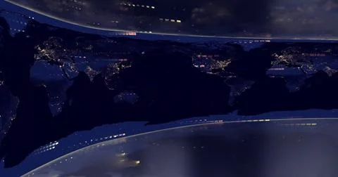 Image of data processing over dark background Stock Photos