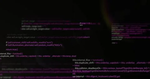Image of data processing over dark background Stock Photos