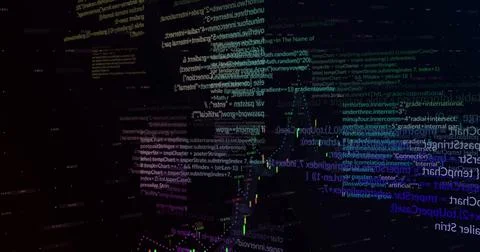 Image of data processing over diagrams and stock market Illustrazione stock
