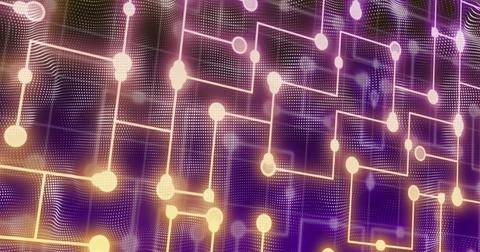 Image of data processing over diverse male and female warehouse workers Stock Illustration