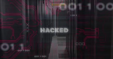 Image of data processing over female scientist using computer qr code Stock Illustration