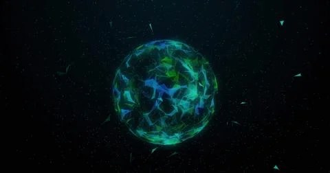 Image of data processing over globe on black background Foto stock
