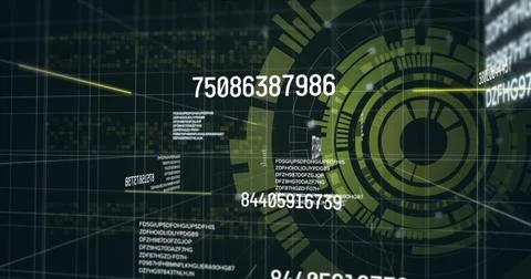 Image of data processing over scope scanning 스톡 일러스트