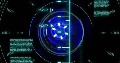 Image of data processing over scope scanning 스톡 일러스트