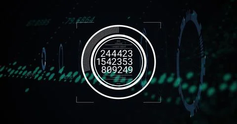 Image of data processing over scope scanning イラスト素材