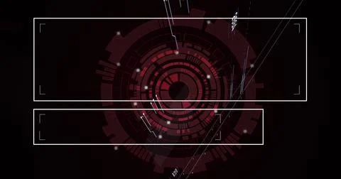 Image of data processing over scope scanning 스톡 사진