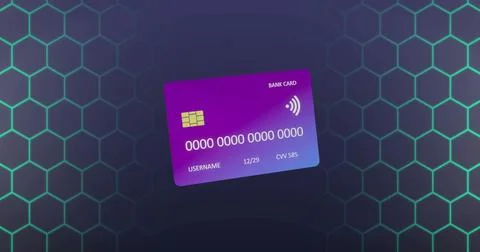 Image of data processing over scope on black background Stock Photos