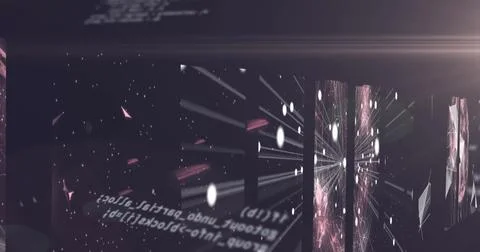 Image of data processing over screens with network of connections Illustrazione stock