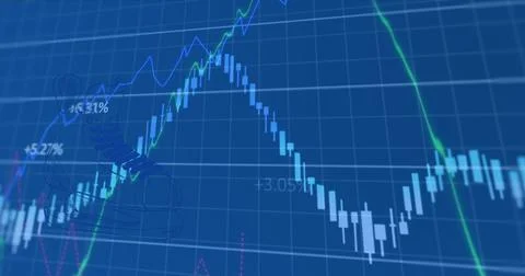 Image of data processing over shoes icons Stock Illustration