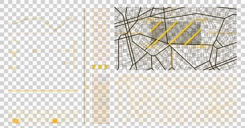 Image of data processing over transparent background 库存插图