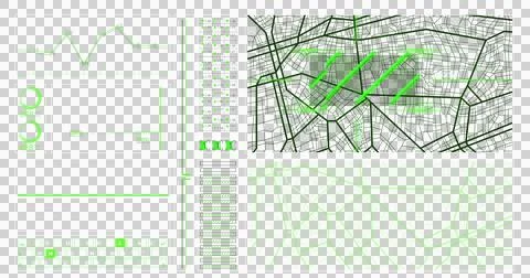 Image of data processing over transparent background Stock Illustration