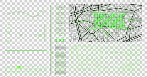 Image of data processing over transparent background Stockillustratie