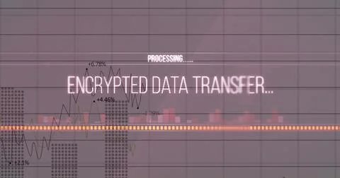 Image of data processing over white background Stock Photos