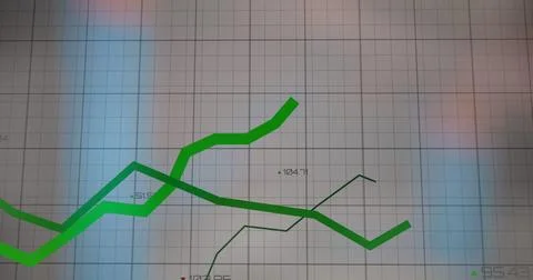 Image of data processing over white background Stock Photos