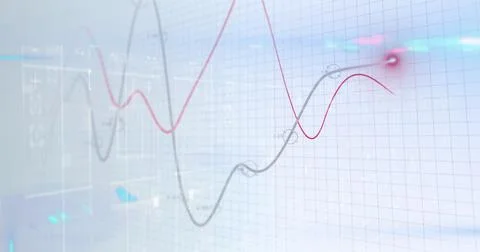 Image of data processing over white background 写真素材