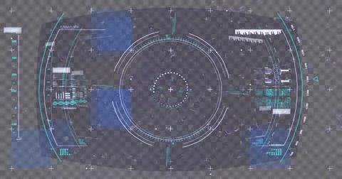 Image of data processing, scope scanning and flickering lines with glitch over Stock Illustration