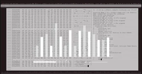 Image of data processing on white background Foto stock